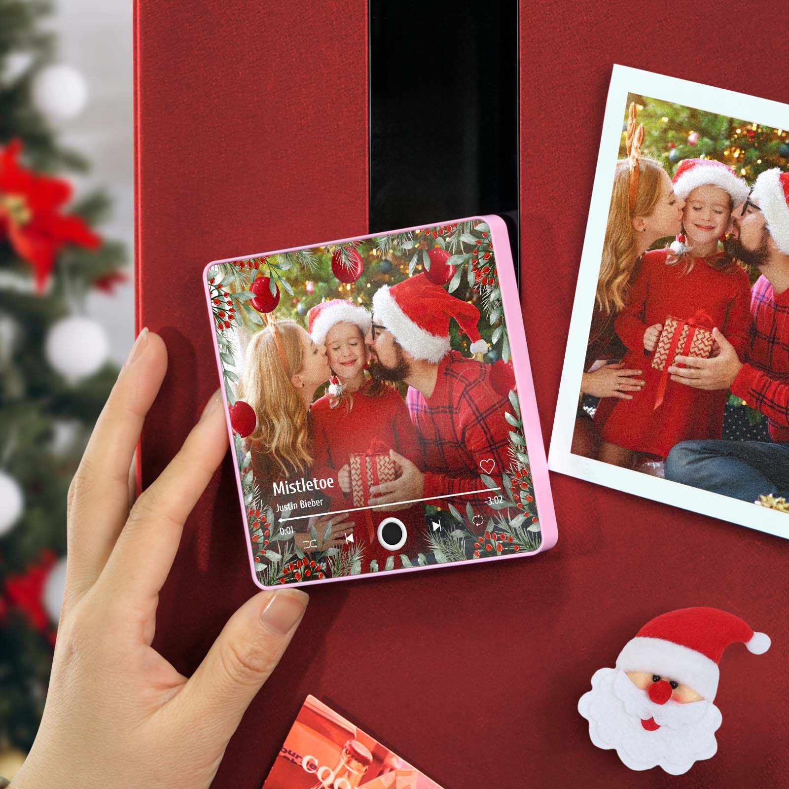 Personalized Family Photo Music Fridge Magnet Christmas Gifts for Family Custom Music Magnets Can Play Songs - Image 2