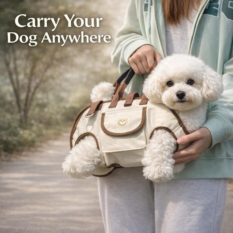 Custom Pet Carrier Bag, Breathable Dog Sling Carrier, Small Pet Travel Bag, Hands-Free Puppy Carrier Pet Lovers Gift