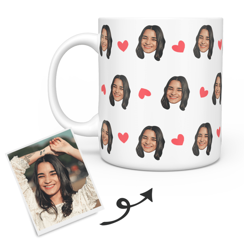 Bridal Shower Gifts Custom Coffeee Mug with Face Gift For Her