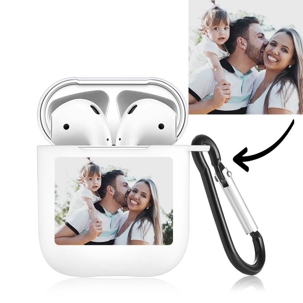 Photo Earphone Case for AirPods Family Gift - White