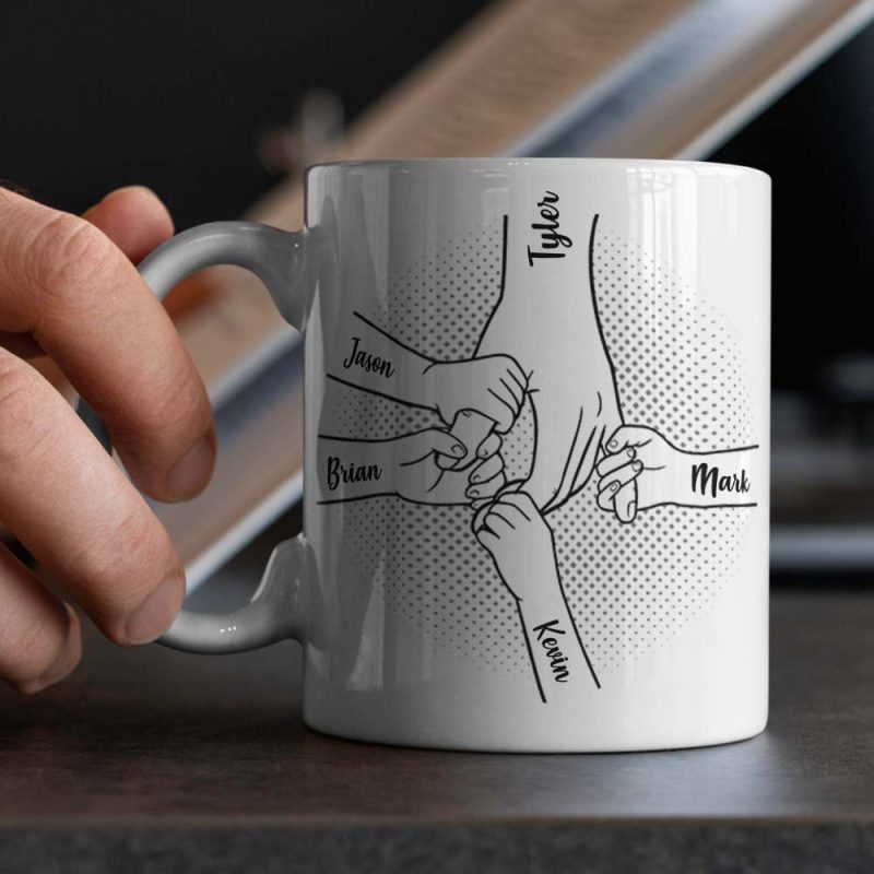 Personalized Mug Gifts Best Papa Ever Family Custom Mug Father’s Day Birthday Gift For Dad Grandpa