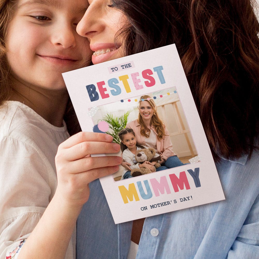 Personalized Card Custom Mother's Day Cards with Photo Bestest Mummy Card Gifts - Image 2