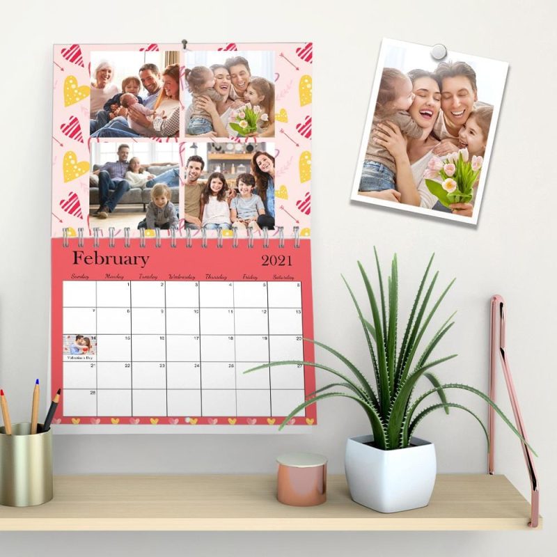 Custom Wall Calendar Photo Gallery Personalized Calendar for Family