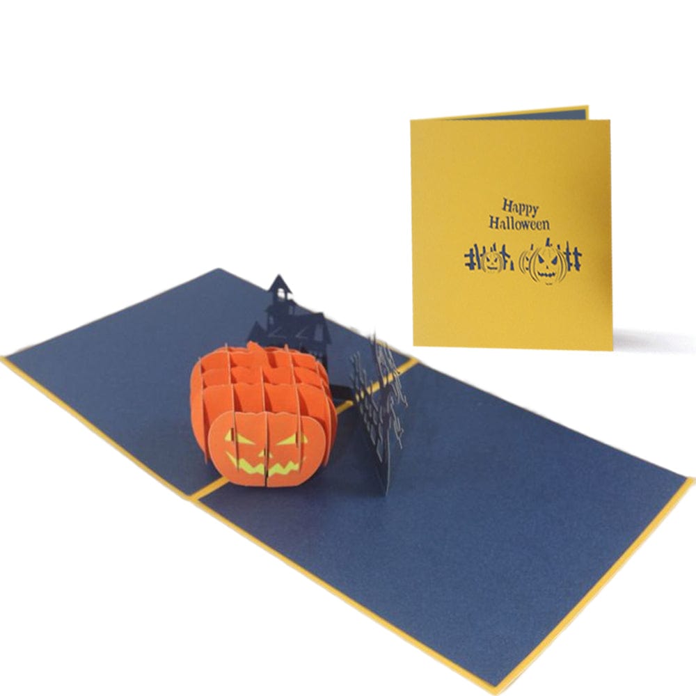 Halloween 3D Pop Up Card Pumpkin Pop Up Greeting Card - Image 2