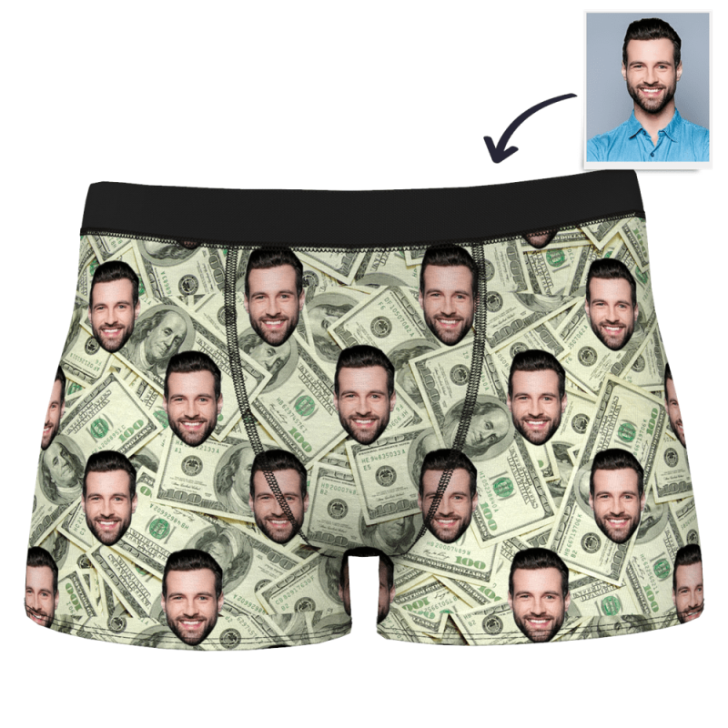Boxer Brief Underwear with Face – Money