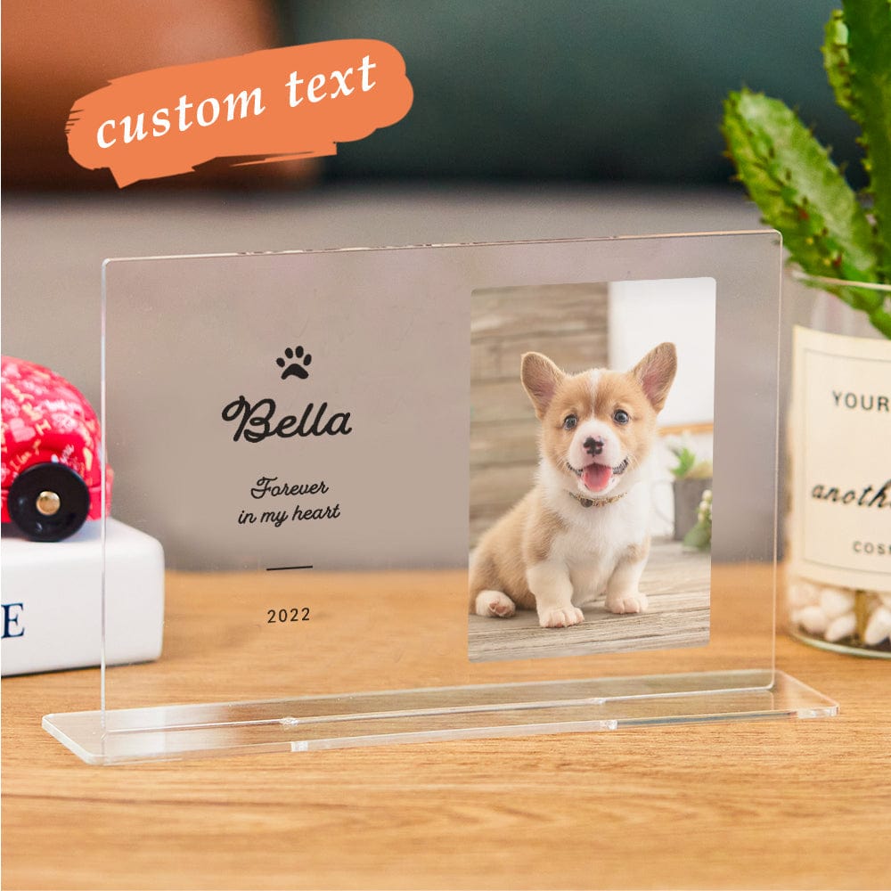 Memorial Plaque With Photo Personalized Ornaments Pet Loss Gift Sympathy Gift - Image 2