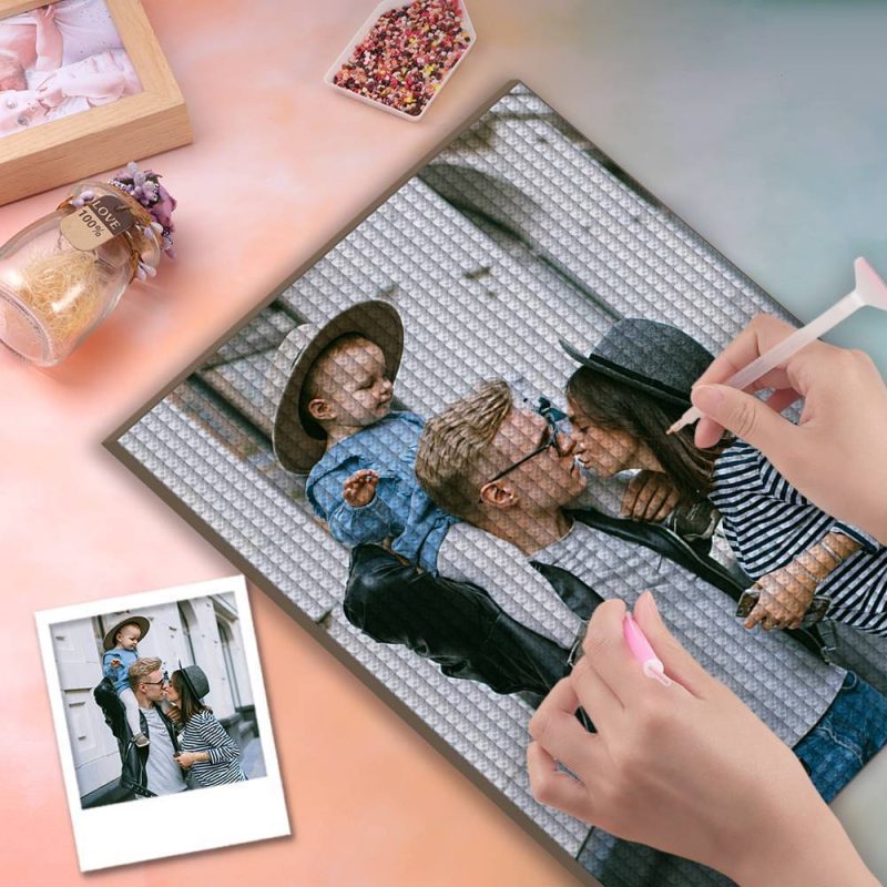 Father’s Day Gifts Personalized Diamond Painting Family Gift- 5 Sizes