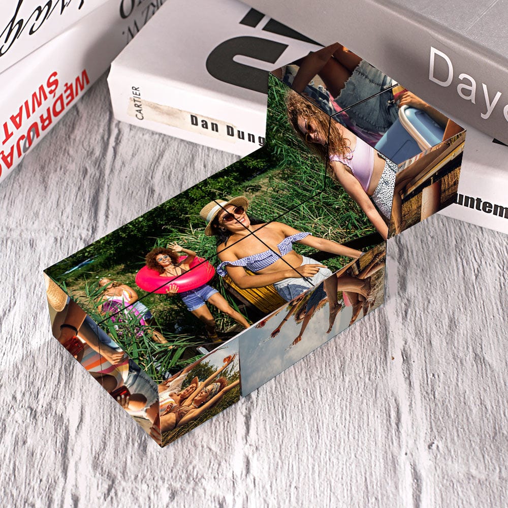 Picture Cube Custom Photo Cube Flipping Photo Cube Gift For Friends - Image 3