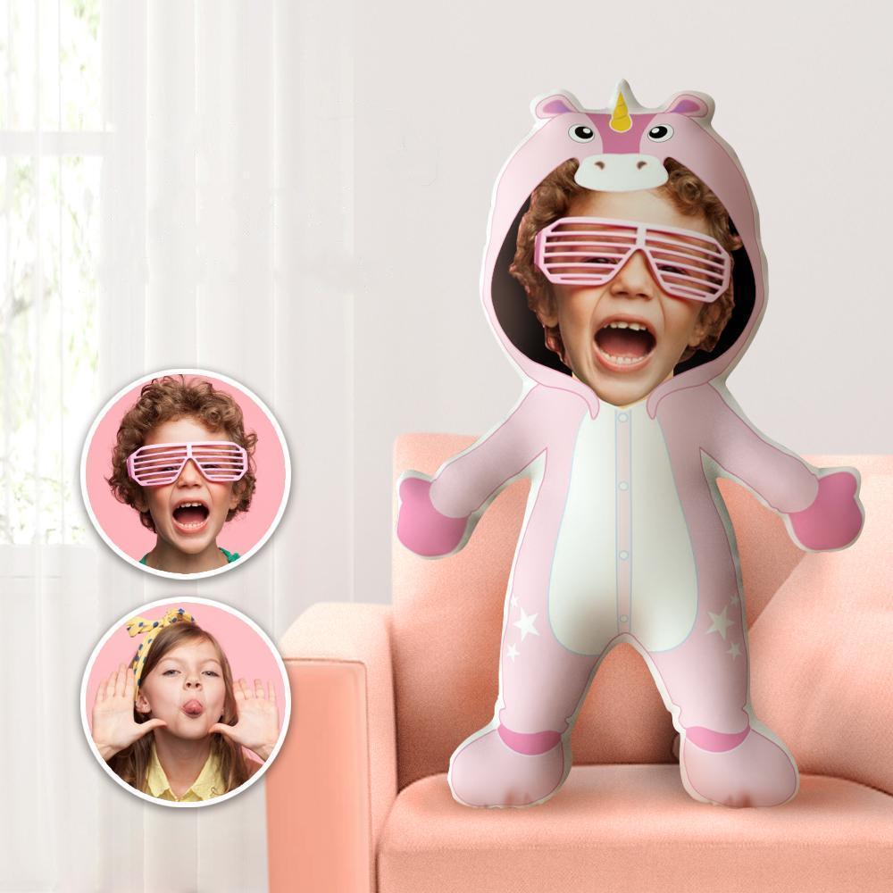 Custom Face Pillows Unicorn Throw Pillow MiniMe Pillow Gifts For Kids