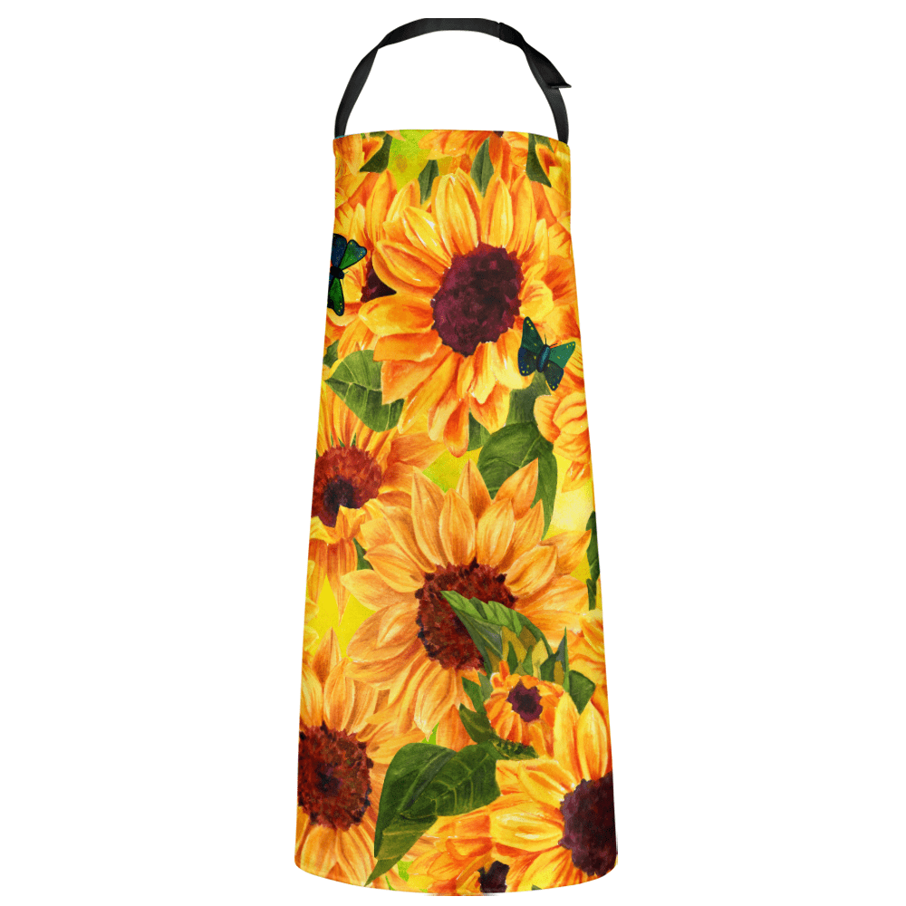 Personalized Photo Arpon Funny Apron Sunflower Family Gifts - Image 3