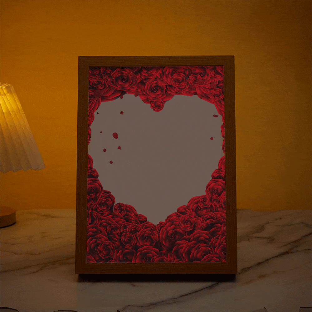 Custom Photo Lamp Personalized Light Rose Heart Christmas Gifts for Her - Image 2
