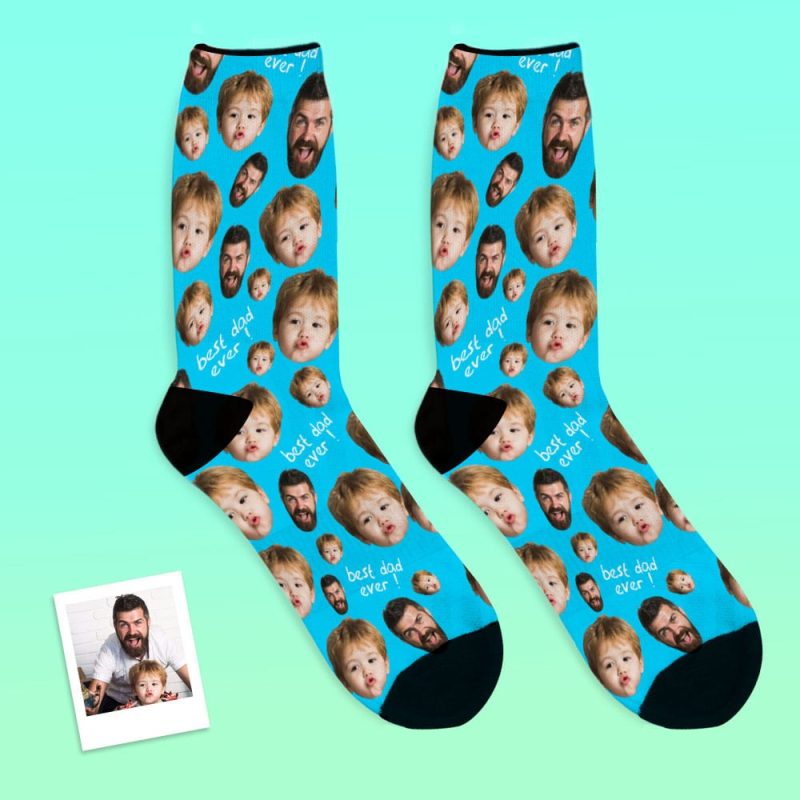 Father’s Day Socks Custom Socks with 2 Faces 8 Colors – Superproduct