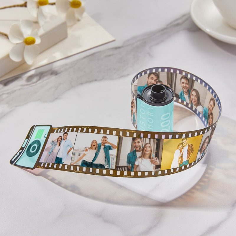 Film Roll Keychain Custom Camera Keychain Film Gift Personalized Keychain With 15 Pics