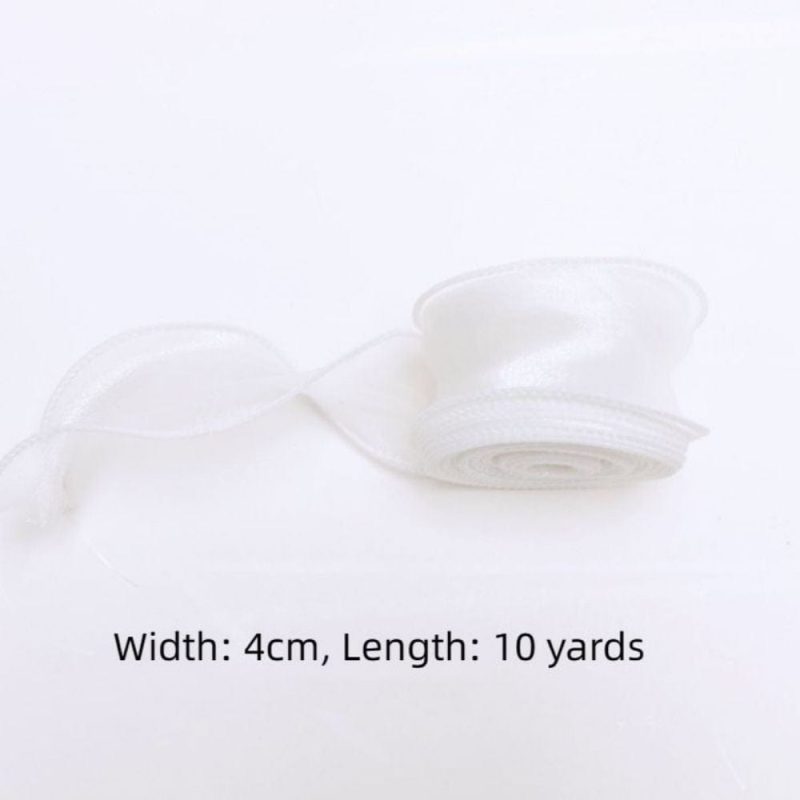 Craft Fabric Ribbon for Gift Wrapping Floral Bouquets Wedding Party Decoration