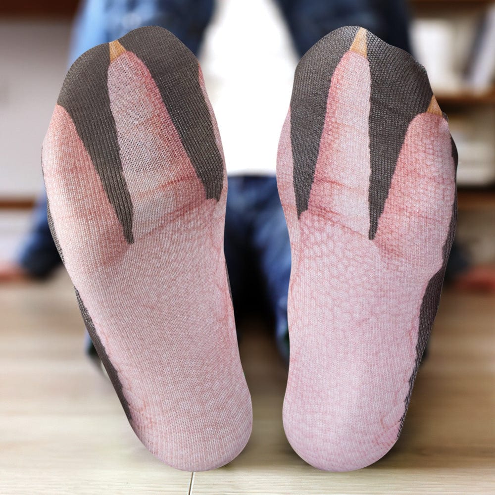 Funny 3D Print Animal Socks Feet Socks Funny Socks Gifts - Chicken Claw - Image 2