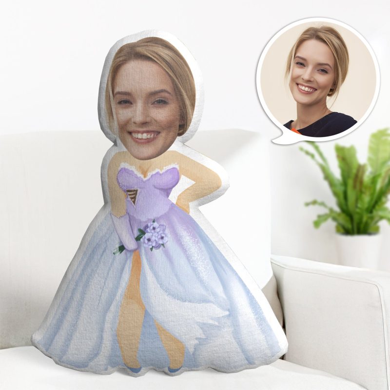 Custom Face Minime Throw Pillow Personalized Halloween Gifts For Her