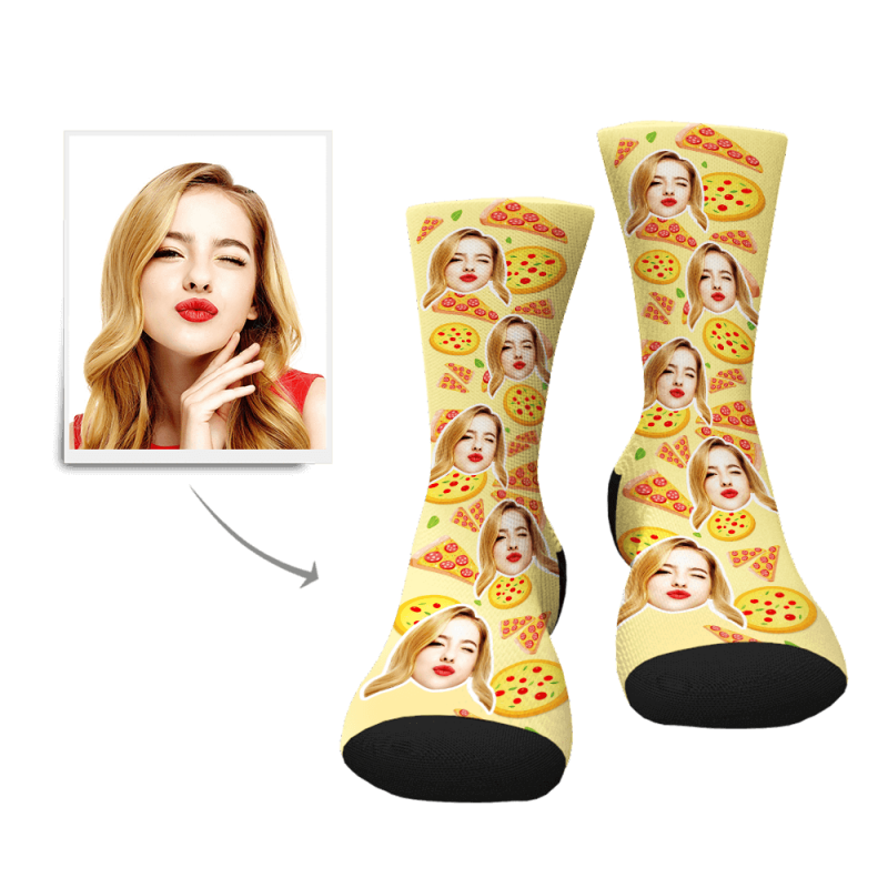 Gifts For Pizza Lovers Custom Socks Christmas Gift