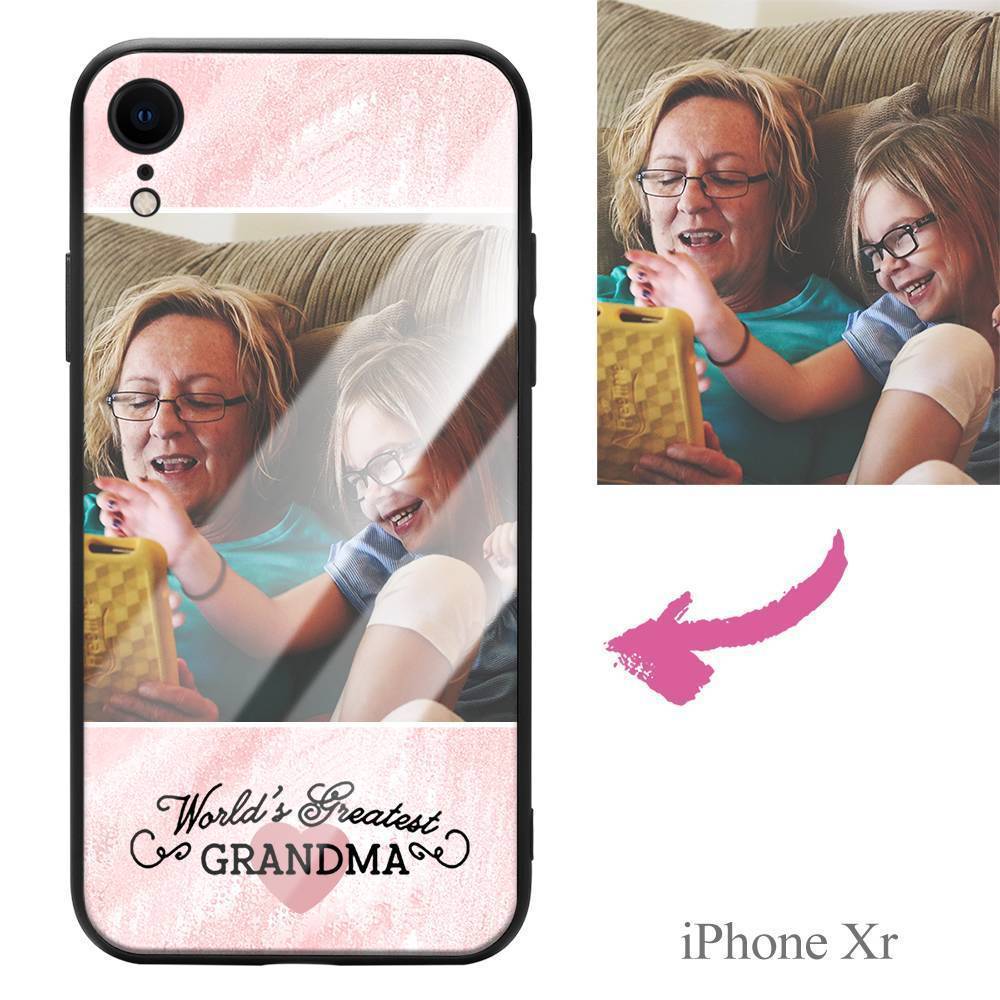 iPhoneXr Custom Grandma Photo Protective Phone Case - Image 2