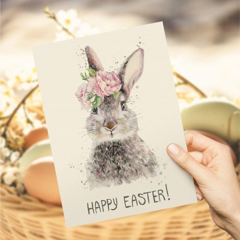 Easter Greeting Card Easter Bunny Card Greeting Card For Him