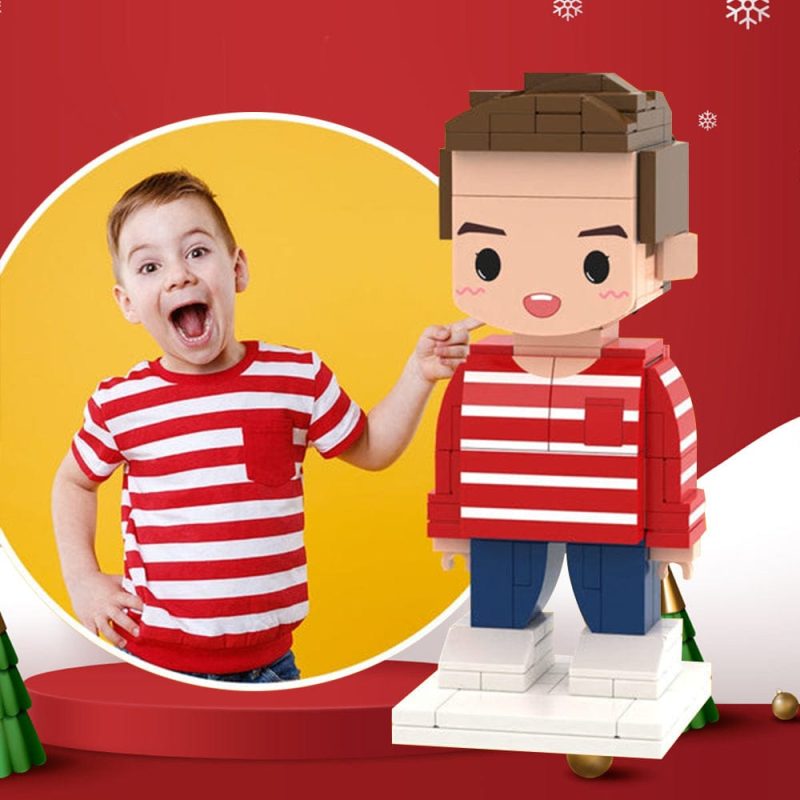 Christmas Gifts for Kids Full Body Customizable Brick Figures Small Particle Block Toy