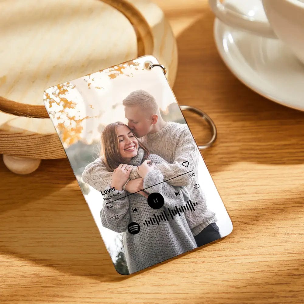 Custom Acrylic Spotify Glass Keychain/Plaque Gift for Couples - Image 2