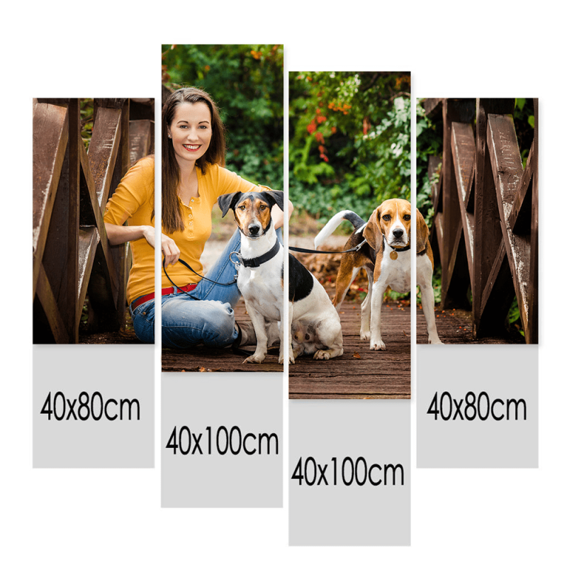 Personalized Canvas Print Gift For Dog Owner – 4 Pcs