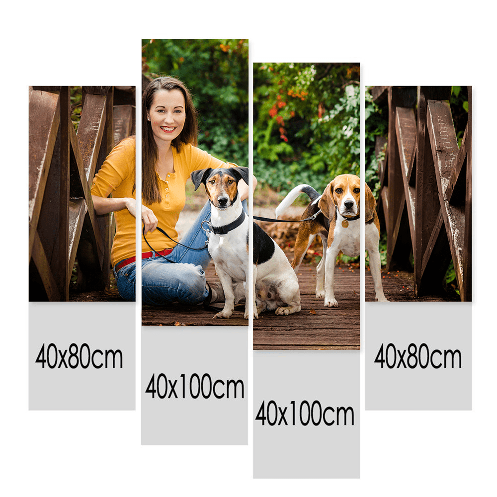 Personalized Canvas Print Gift For Dog Owner - 4 Pcs