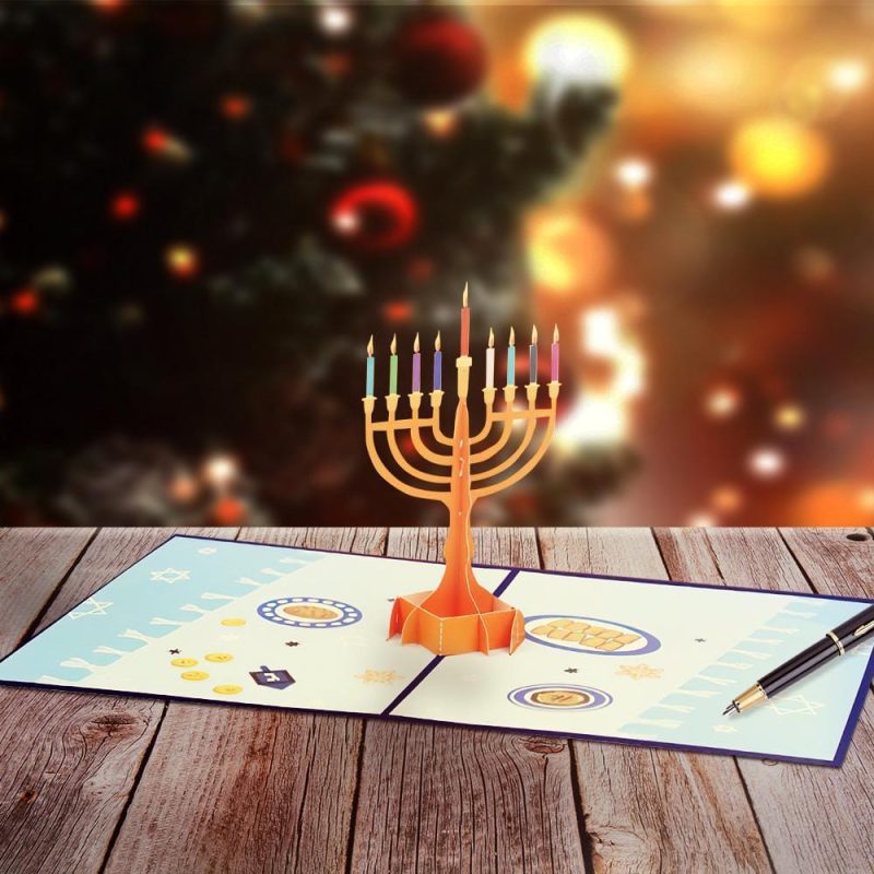 Candle 3D Pop Up Happy New Year Greeting Card