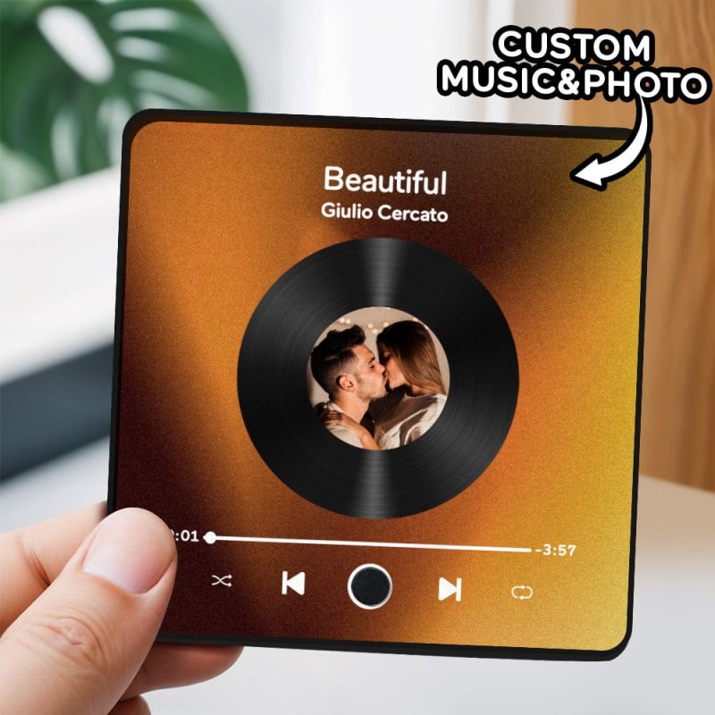 Personalized Photo Album Fridge Magnet Music Wall Photo Sticker Music Movement That Can Be Played Without Cell Phone Music Fridge Magnet Pro Can Play Songs