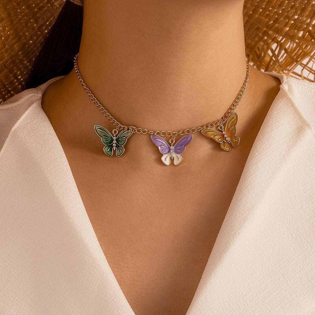 Butterfly Necklace Butterfly Element Fashion Necklace Valentine's Day Gifts - Image 2