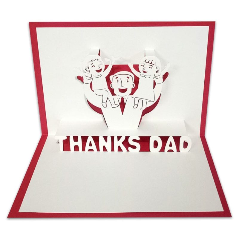 Father’s Day Card 3D Pop Up Greeting Card for Him