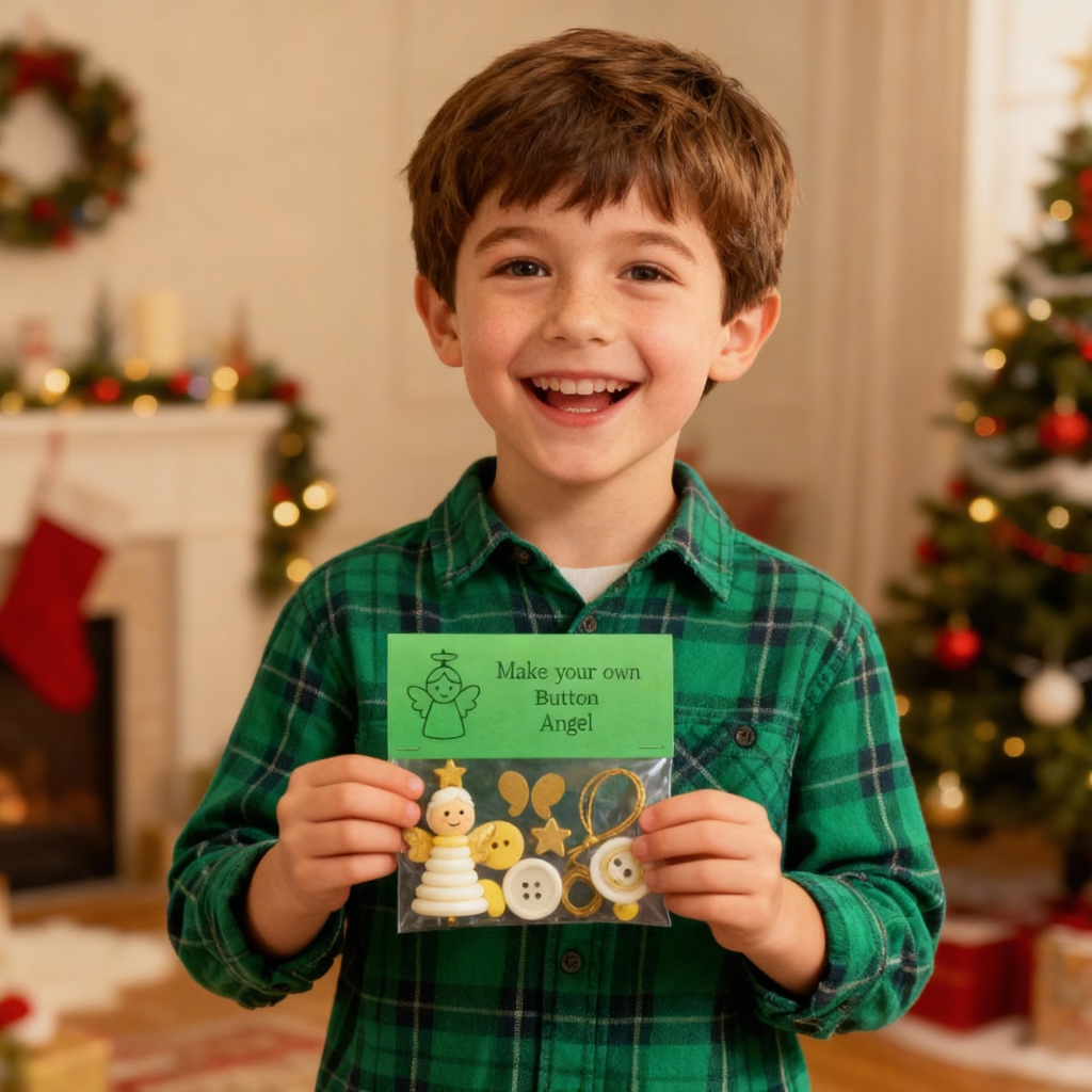 Create Your Own Button Snowman – Fun DIY Christmas Ornament Kit for Family Craft Time & Holiday Décor - Image 2