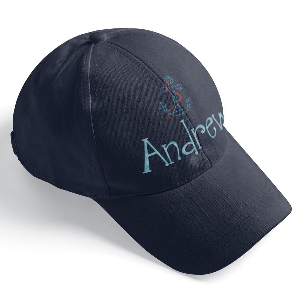 Custom Text Cap for Boy Summer Cap Dark Blue - Image 2