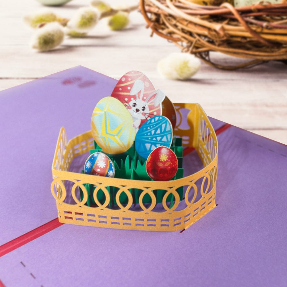 Easter Bunny 3D Pop Up Card Easter Greeting Card Gifts for Kids - Image 2