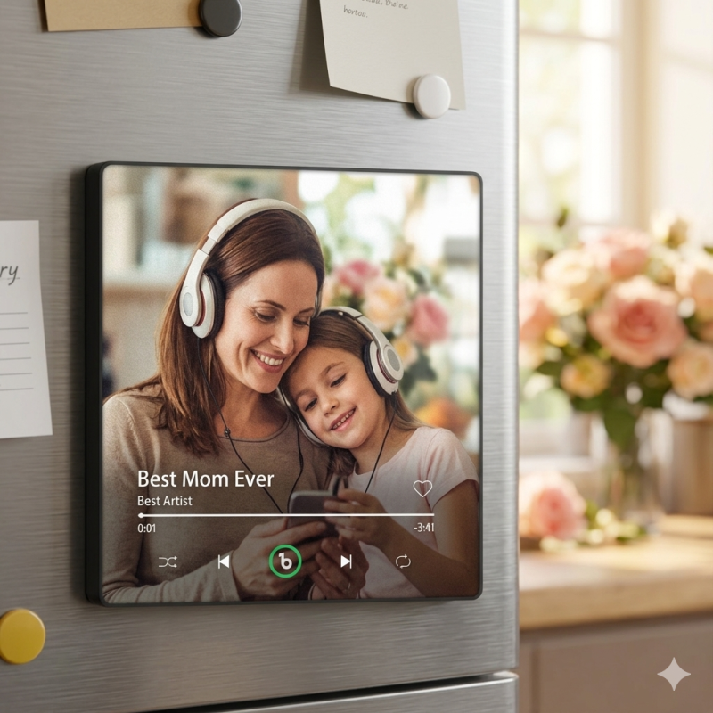 Personalized Photo Fridge Magnet for Mother’s Day Gift, Custom Magnet for Mom
