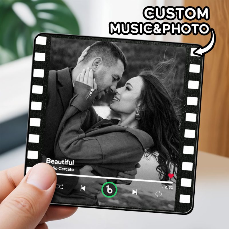 Custom Music Fridge Magnets Custom Music Fridge Magnet Colorful Frame Album Fridge Magnet Can Play Songs Gift for Mom
