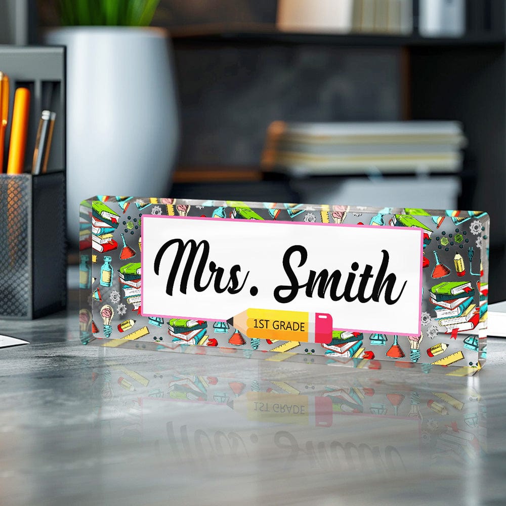Personalized Teacher Desk Name Plate Teacher Gifts - Image 4