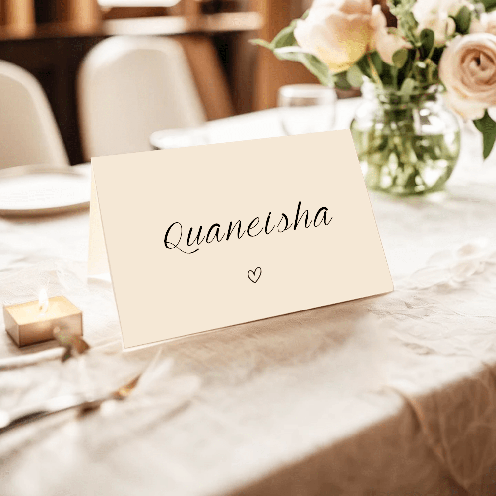 Personalized Wedding Place Names Wedding Table Place Name Cards Minimal Wedding Table Decor - Image 2