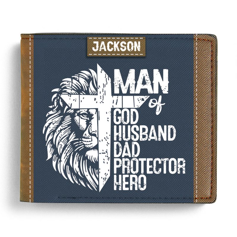 Man Of God | Personalized Folded Wallet For Men