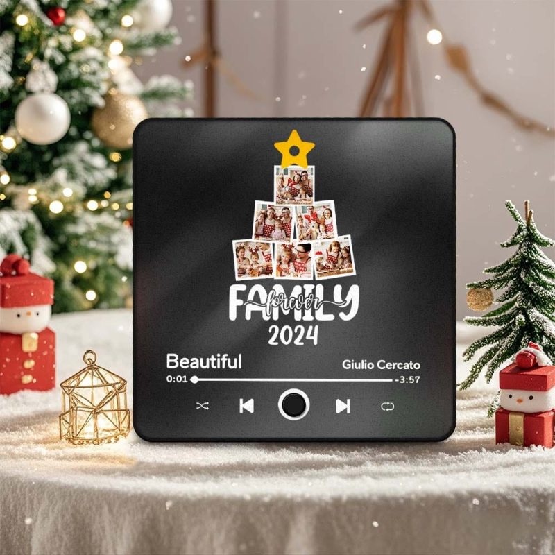 Customized Music Fridge Magnet Personalized Fridge Magnet With Photo Creative Gift Christmas Tree