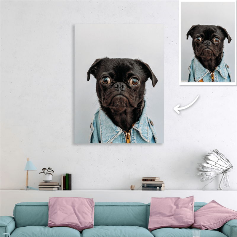 Dog Memorial Gift Photo Canvas Wall Art Gift For Pet Lover – 30*40cm