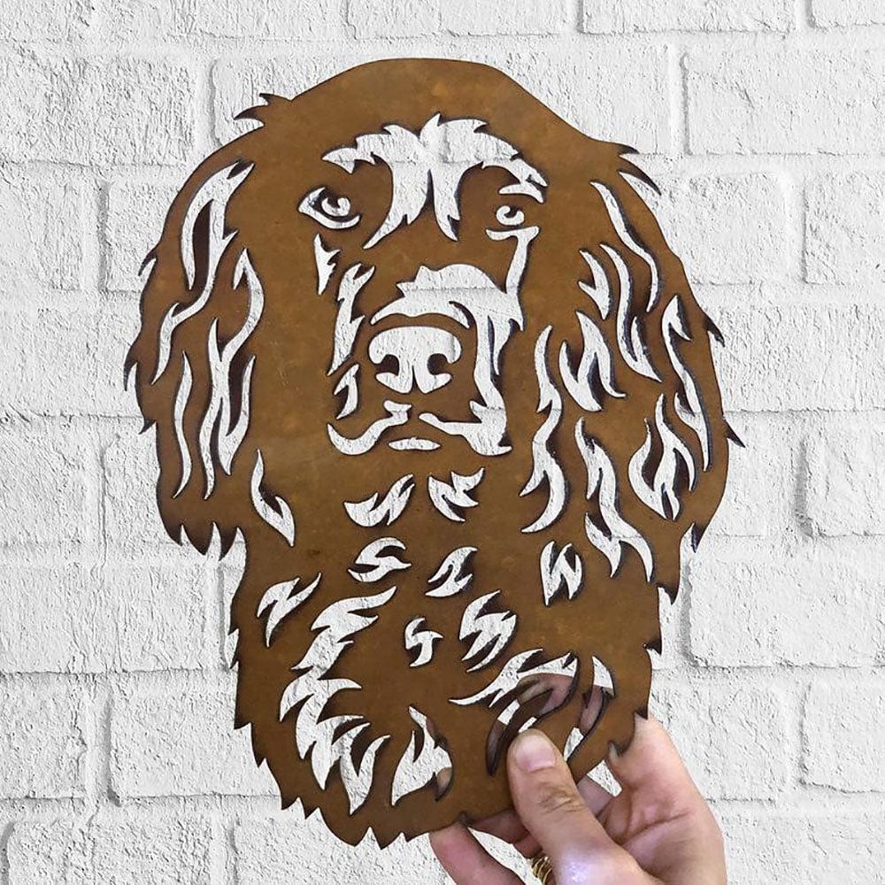 Dog Metal Wall Art Hanging Home Decor Puppy Cocker Spaniel