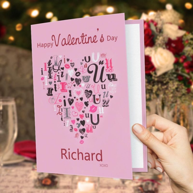 Custom Valentine’s Cards Valentine’s Day Card Gifts For Girlfriend Boyfriend