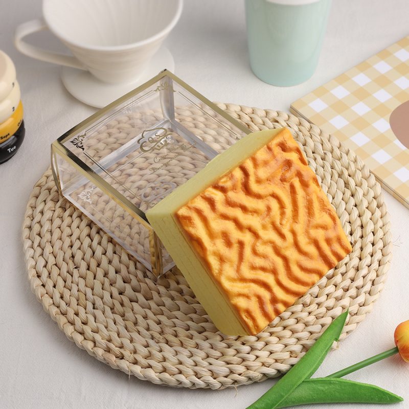 Tiger Skin Cake Squishy Slow Rebound Stress Relief Toy with Fragrance
