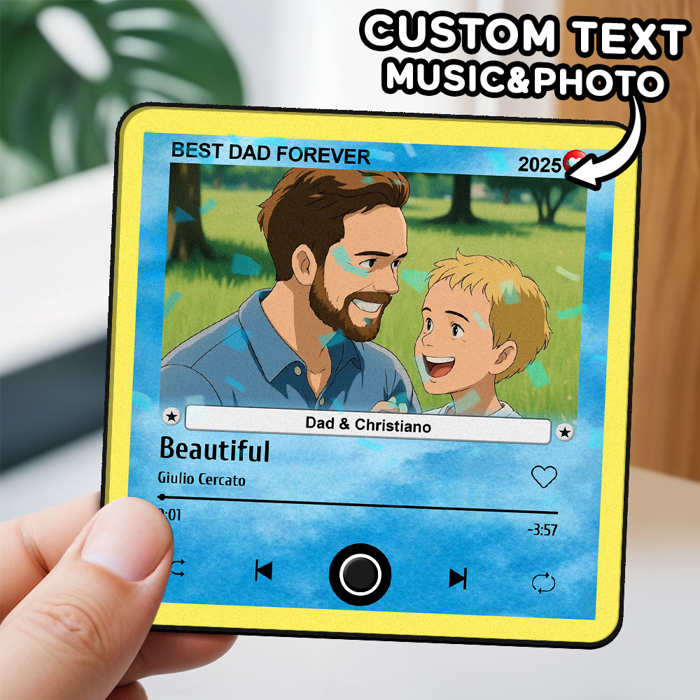 Custom Cartoon Photo Fridge Magnet Music Can Be Played Without Cell Phone Music Photo Fridge Magnet for LoverUS - Image 2