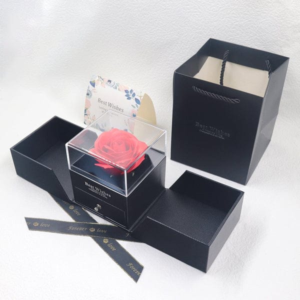 Eternal Flower Jewelry Box Valentine’s Day Rose Box Gift for Love