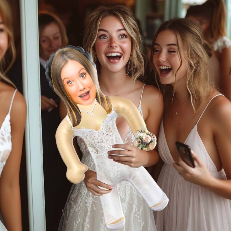Personalized Bride Blow Up Dolls Custom Unique Gifts for Wedding Bachelorette Party