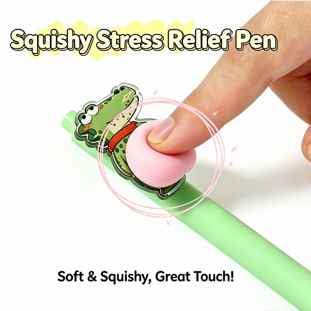 Custom Animal Squishy Butt Pen Personalized Cute Cartoon Pet Stress Relief Pen For Kids Students Pet Lovers Gift 3 - Image 2