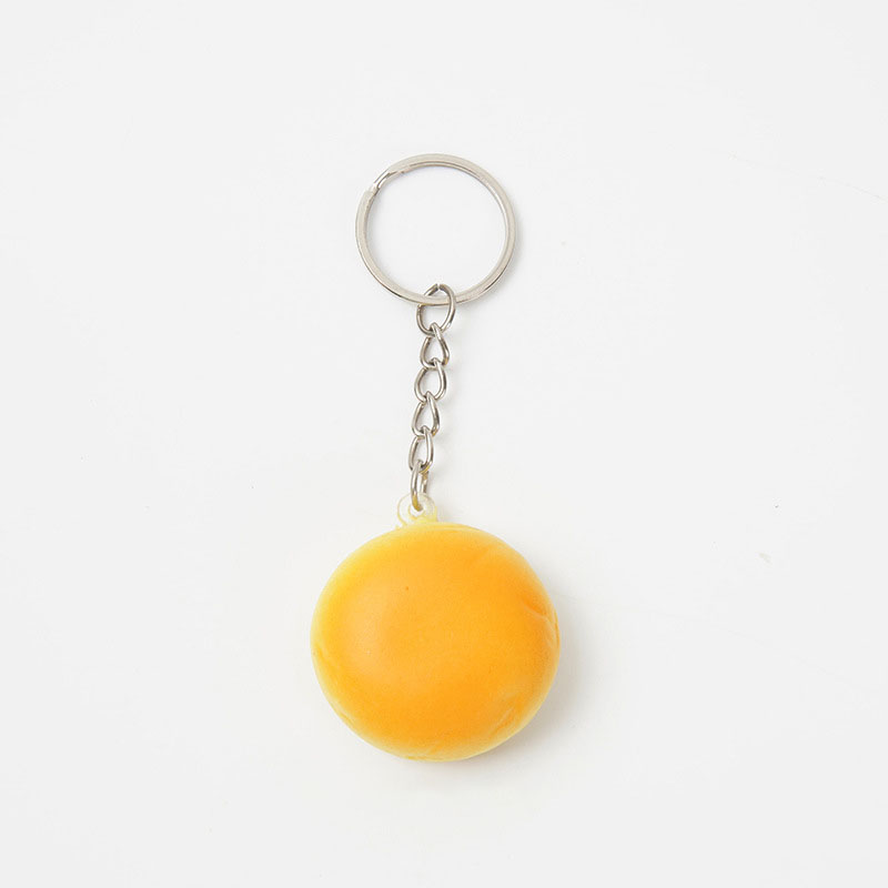 Mini Realistic Bread PU Foam Squishy Stress Relief Toy Cute Bag Charm & Keychain