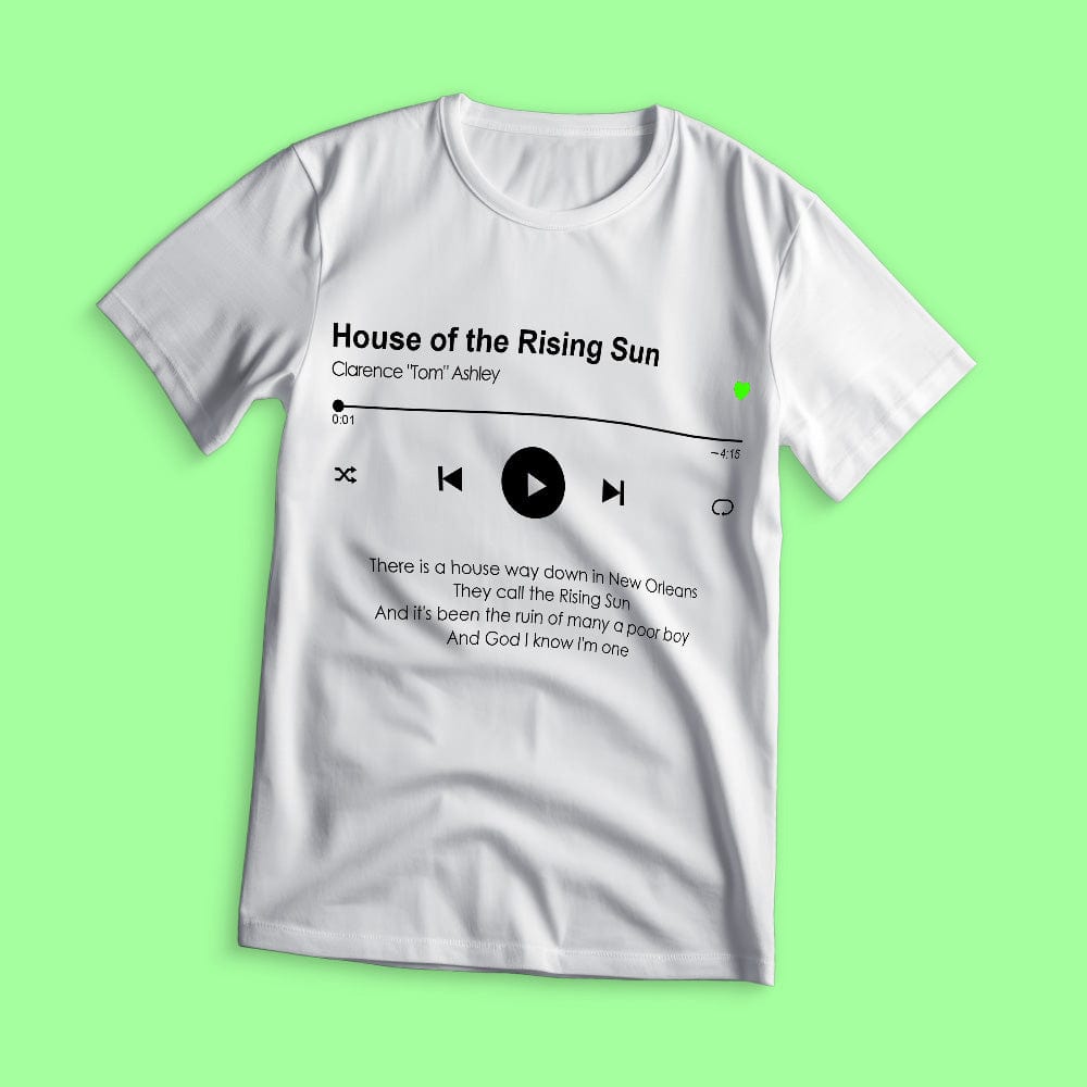 Custom Music T-shirt Personalized Your Favorite Song T-Shirt Unisex - Image 4